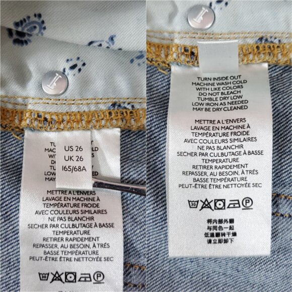 Anthropologie Pilcro Size 26 Slim Boyfriend Embroidered Patch Mid Rise Jeans - Picture 13 of 15